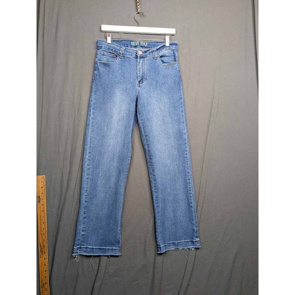 New Max Women's Jeans Light Wash‎ Blue Denim Size 12